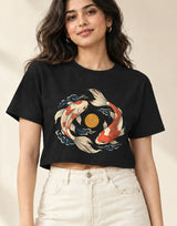 Koi Orbit — Women's Crop Top