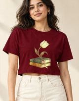 Petal Pages — Women's Crop Top