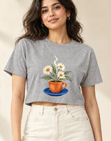Café Bloom — Women's Crop Top