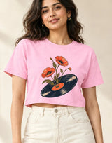 Vinyl Garden — Women's Crop Top