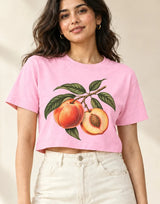 Peach Season — Women's Crop Top