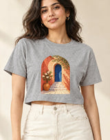 Courtyard Light — Women's Crop Top