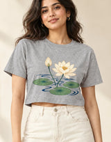 Lotus Current — Women's Crop Top