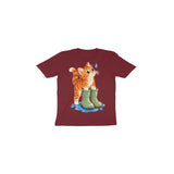 Kitten Rain Boots — Toddler T-shirt - Maroon
