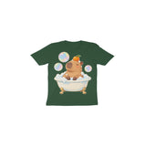 Capybara Bubble Club — Toddler T-shirt - Olive Green