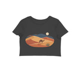 Desert Reverie — Women's Crop Top - Black
