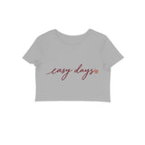 Easy Days — Women's Crop Top - Melange Grey