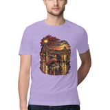 Monsoon Ride — Regular Unisex T-shirt in Lavender — model