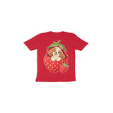 Strawberry Puppy — Toddler T-shirt - Red