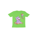 Hippo Kite Picnic — Toddler T-shirt - Liril Green