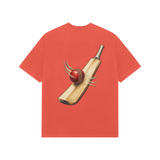 Seam and Willow — Premium Oversized T-shirt in Burgundy — model
