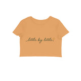 Little by Little — Women's Crop Top - Mustard Yellow