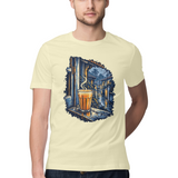 Monsoon Window — Regular Unisex T-shirt in Sand — model
