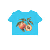Peach Season — Women's Crop Top - Sky Blue