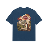 Tea Valley — Premium Oversized T-shirt in Navy — model