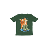 Kitten Rain Boots — Toddler T-shirt - Olive Green