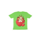 Strawberry Puppy — Toddler T-shirt - Liril Green