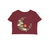 Fern Eclipse — Women's Crop Top - Maroon