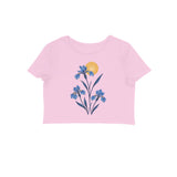 Wild Blue — Women's Crop Top - Light Pink