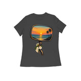 Last Light Mirror — Women's Regular T-shirt - Black