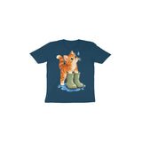 Kitten Rain Boots — Toddler T-shirt - Navy Blue