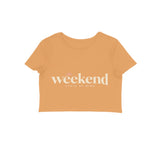 Weekend State — Women's Crop Top - Mustard Yellow