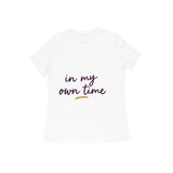 Own Time — Women's Regular T-shirt - White