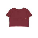 Easy Days — Women's Crop Top - Maroon