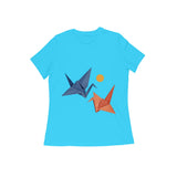 Paper Flight — Women's Regular T-shirt - Sky Blue