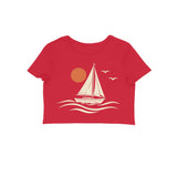 Sail Away — Women's Crop Top - Red