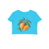 Mango Season — Women's Crop Top - Sky Blue
