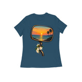 Last Light Mirror — Women's Regular T-shirt - Navy Blue