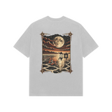 Rann Reflections — Premium Oversized T-shirt in Light Grey — model