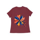 Pixel Petal — Women's Regular T-shirt - Maroon