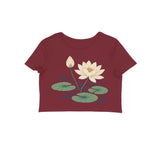 Lotus Current — Women's Crop Top - Maroon