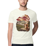 Tea Valley — Regular Unisex T-shirt in Ivory — model