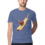 Seam and Willow — Regular Unisex T-shirt in Slate Blue — model