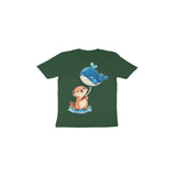 Whale Balloon Day — Toddler T-shirt - Olive Green