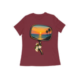 Last Light Mirror — Women's Regular T-shirt - Maroon