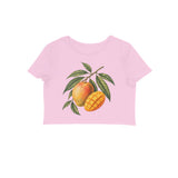 Mango Season — Women's Crop Top - Light Pink