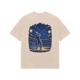 Under the Floodlights — Premium Oversized T-shirt in Beige — model