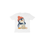 Pebble Penguin — Toddler T-shirt - White