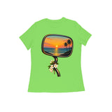 Last Light Mirror — Women's Regular T-shirt - Liril Green