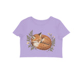 Foxglove Nap — Women's Crop Top - Iris Lavender