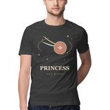 Orbit Princess — Regular Unisex T-shirt in Black — model