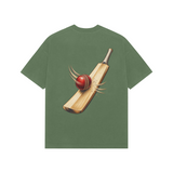 Seam and Willow — Premium Oversized T-shirt in Forest Green — model