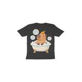 Capybara Bubble Club — Toddler T-shirt - Black