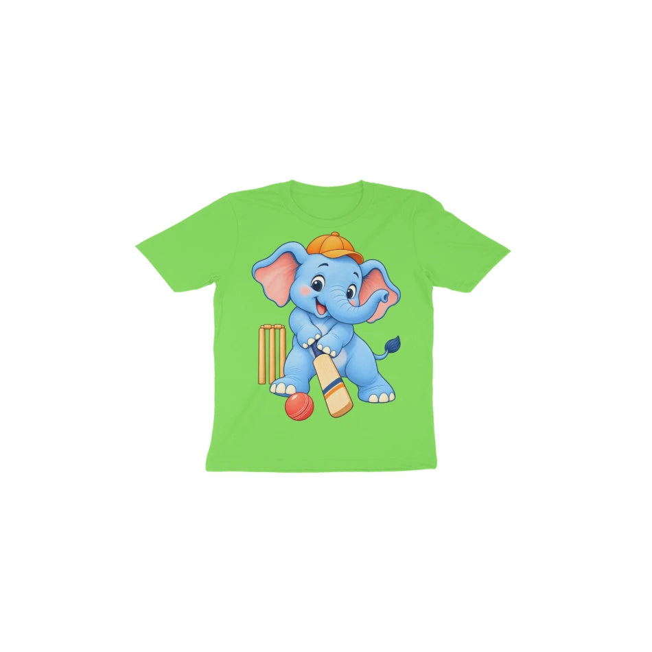 Cricket Elephant — Toddler T-shirt - Liril Green