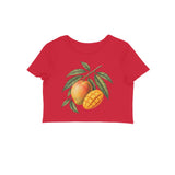 Mango Season — Women's Crop Top - Red