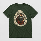 Train Wreath - Forest Green flat